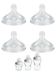 XUNICUTE silicone nipple M for Tommee Tippee natural start pack enabling easy bottle transition.