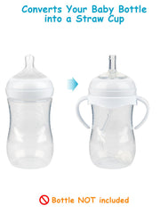 XUNICUTE soft silicone spout nipple delivers gentle flow for growing teeth.