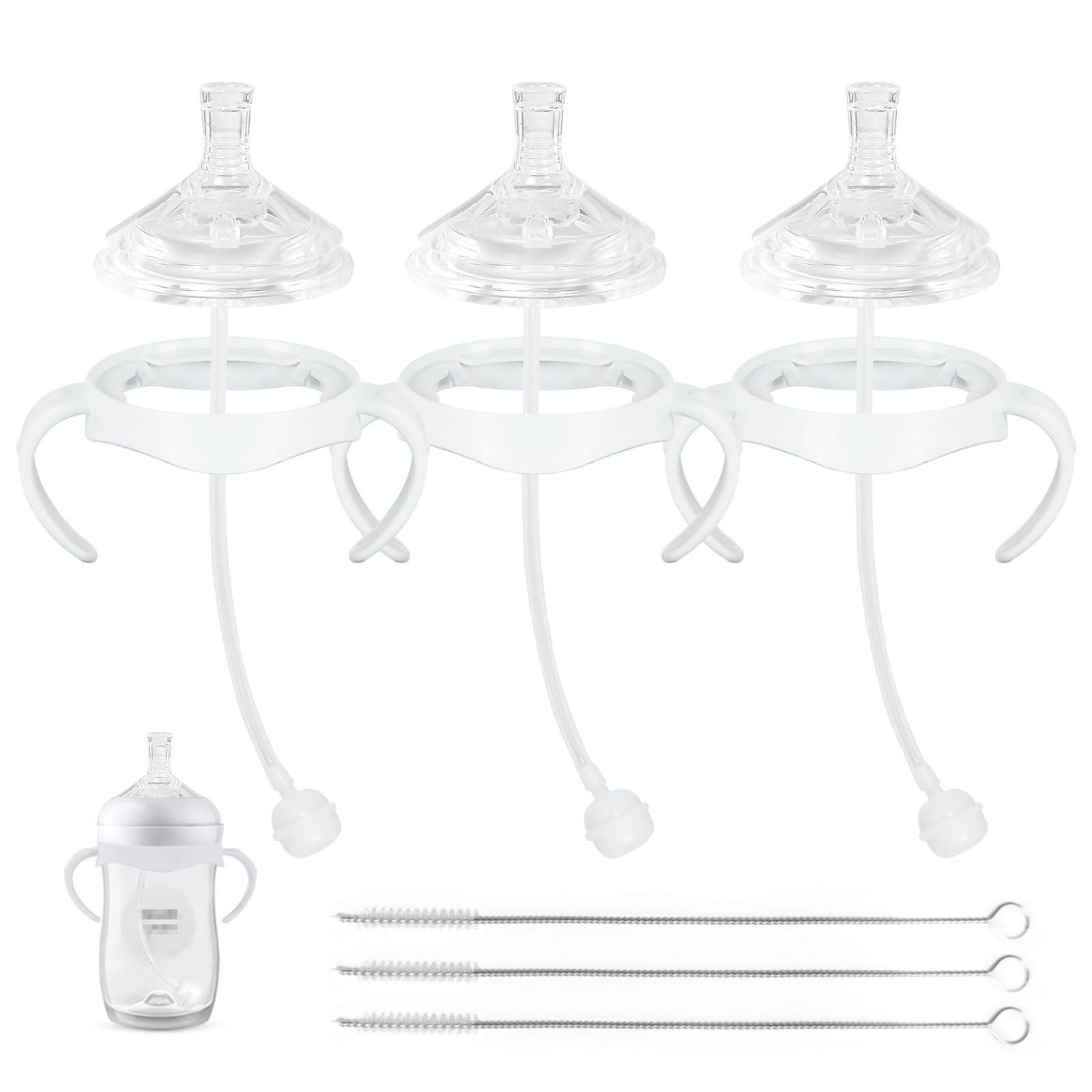 XUNICUTE straw cup soft conversion kit fits Philips Avent, smooths the bottle-to-straw transition.