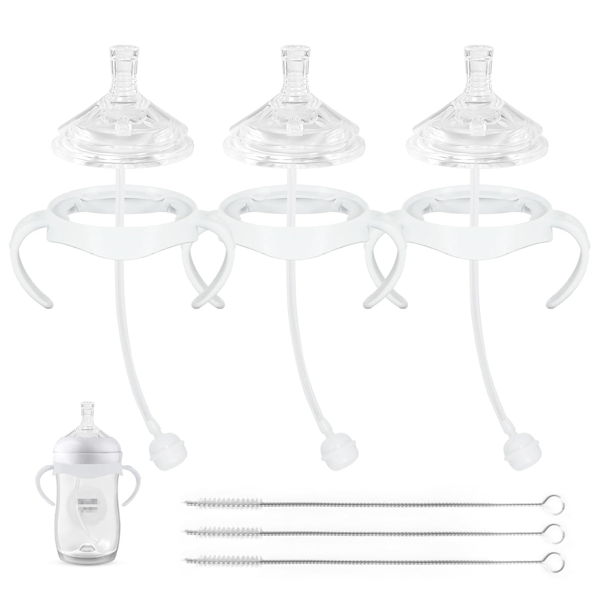 XUNICUTE straw cup soft conversion kit fits Philips Avent, smooths the bottle-to-straw transition.