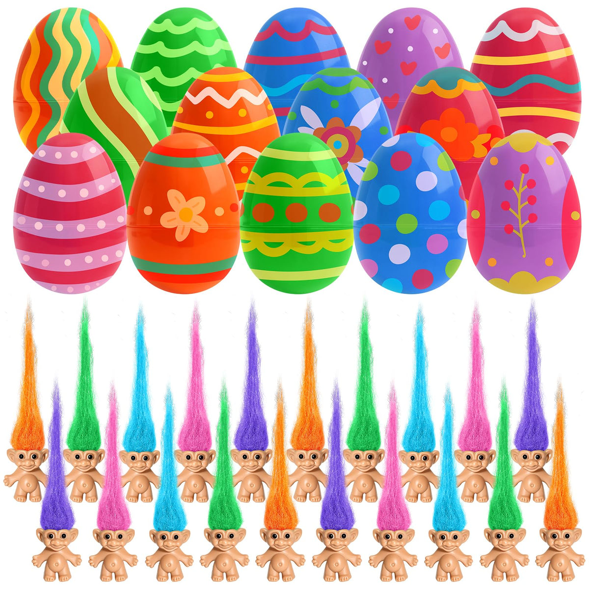 Xutengy pre-filled Easter eggs with mini toys brighten hunts and quick setup