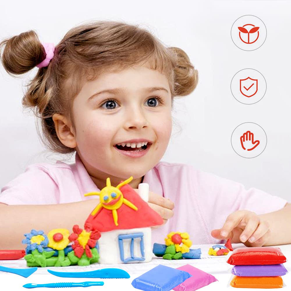 Xuyyicao unboxing captures the joyful start of a creative clay session.