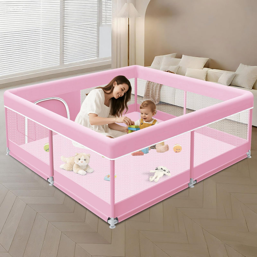 XVISHX baby playpen 50x50 setup for safe indoor play