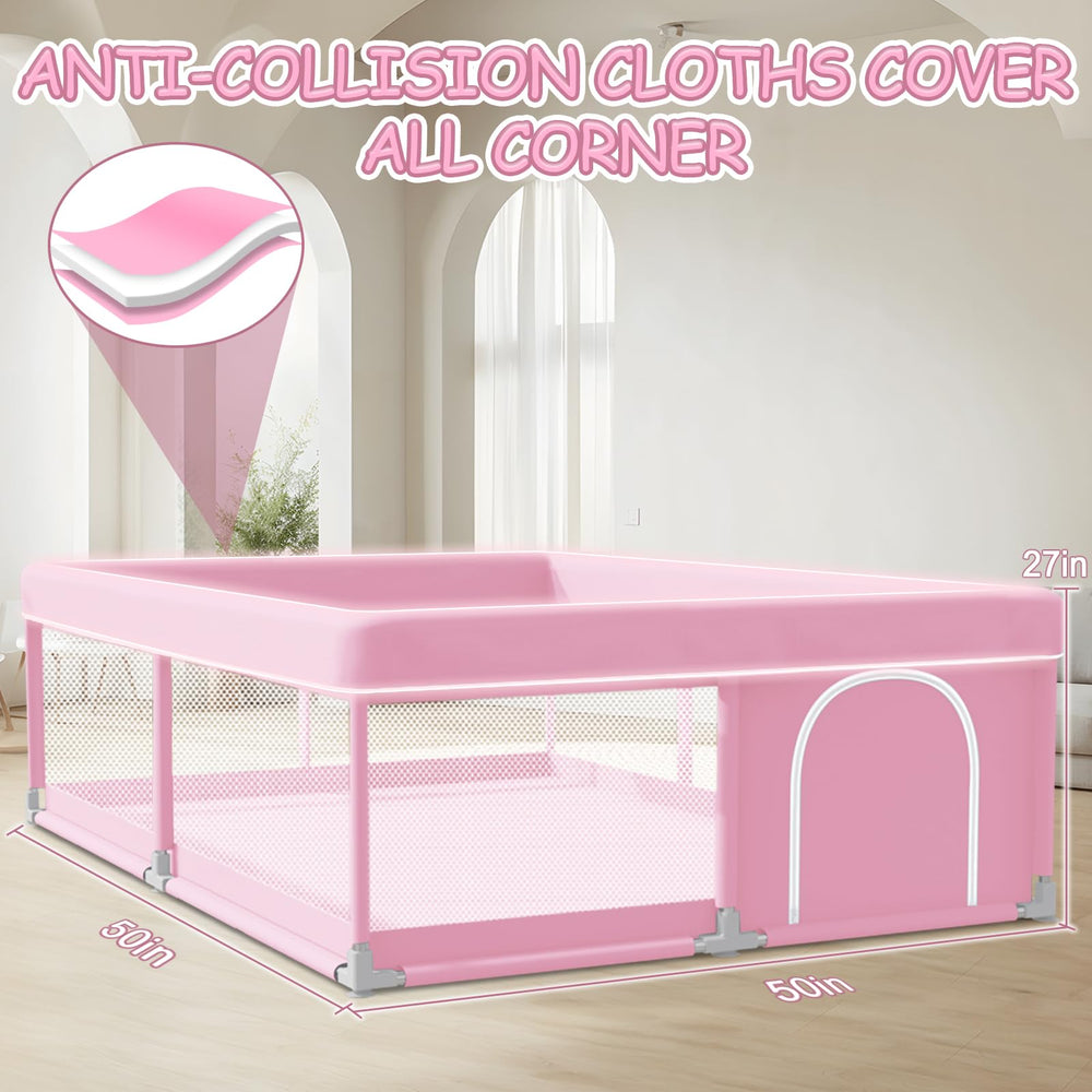 XVISHX playpen 360° vision design supports constant supervision