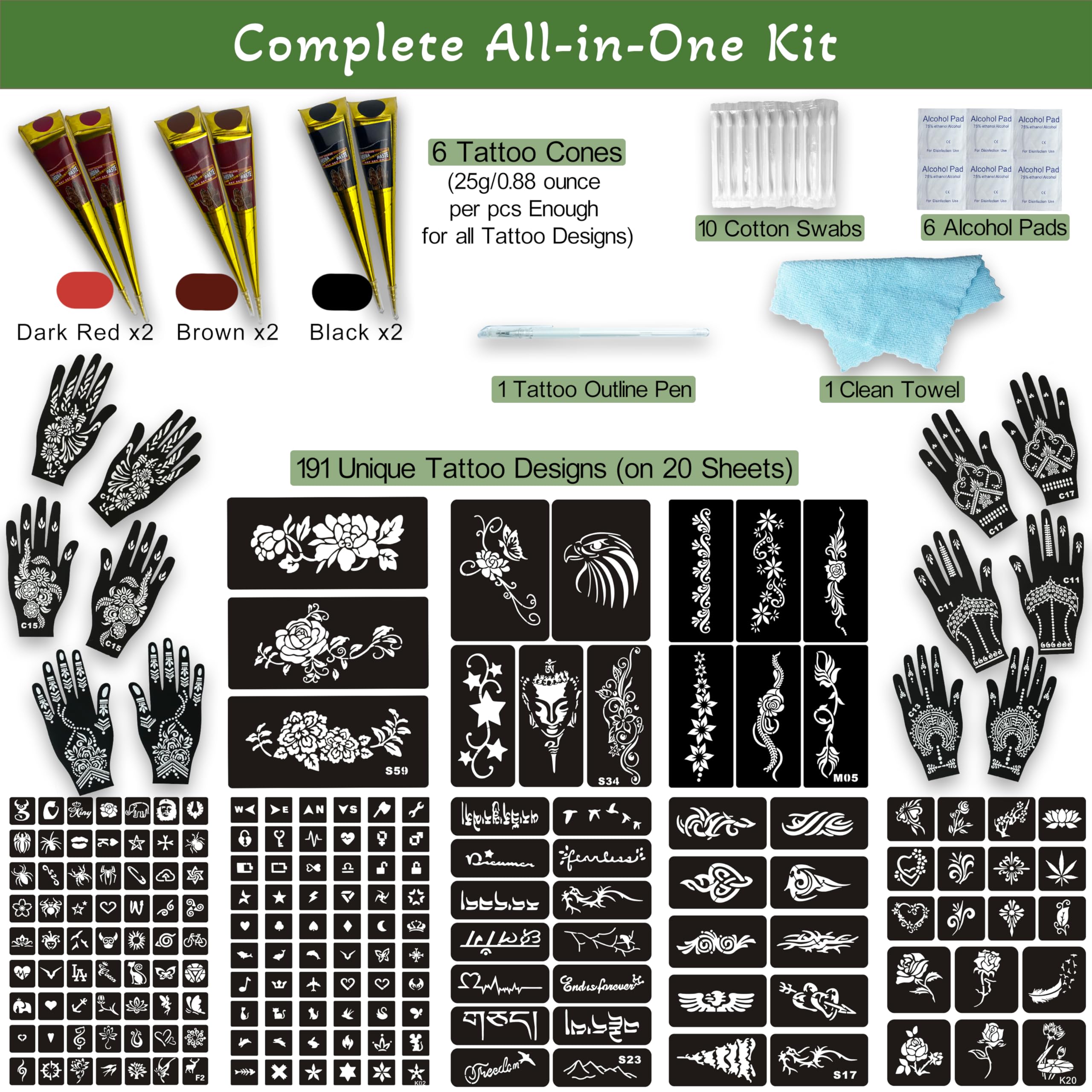 XWGLFT stencil pack highlighting ready-to-use designs for quick, clean application