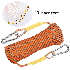 X XBEN escape rope 10m orange for fire survival and backup readiness.
