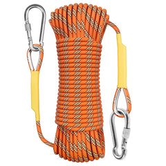 X XBEN outdoor climbing rope 10m orange ideal for quick setup and portability.
