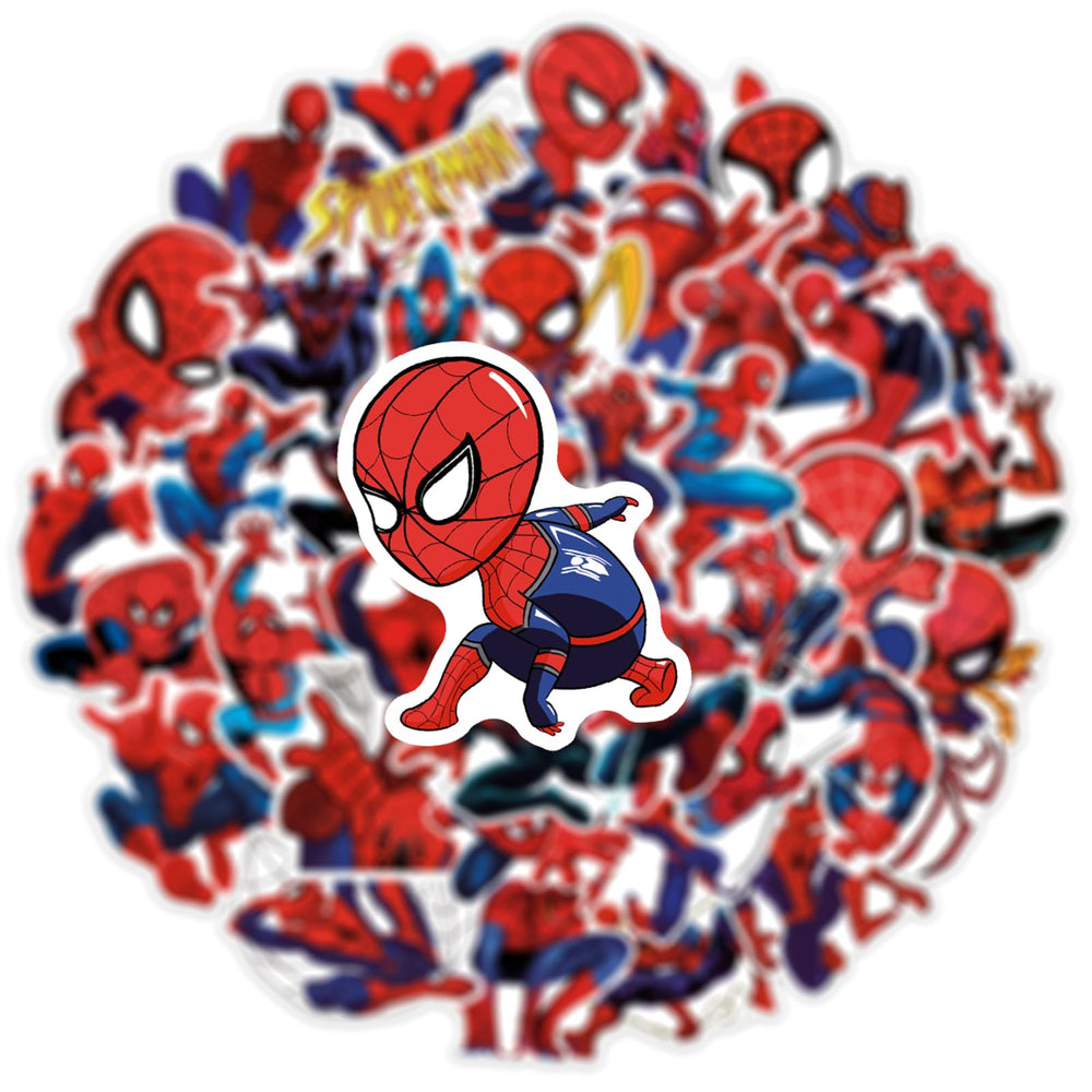 XXMML Spiderman stickers set offers 50 piece variety for creative projects
