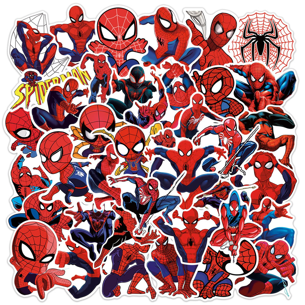 XXMML Spiderman stickers on a laptop for personal style and quick identification