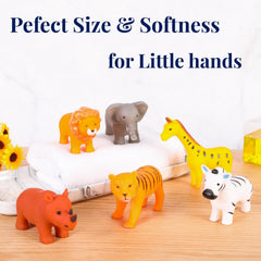 XY-WQ bath toy giraffe six-piece set promotes imaginative bath adventures.