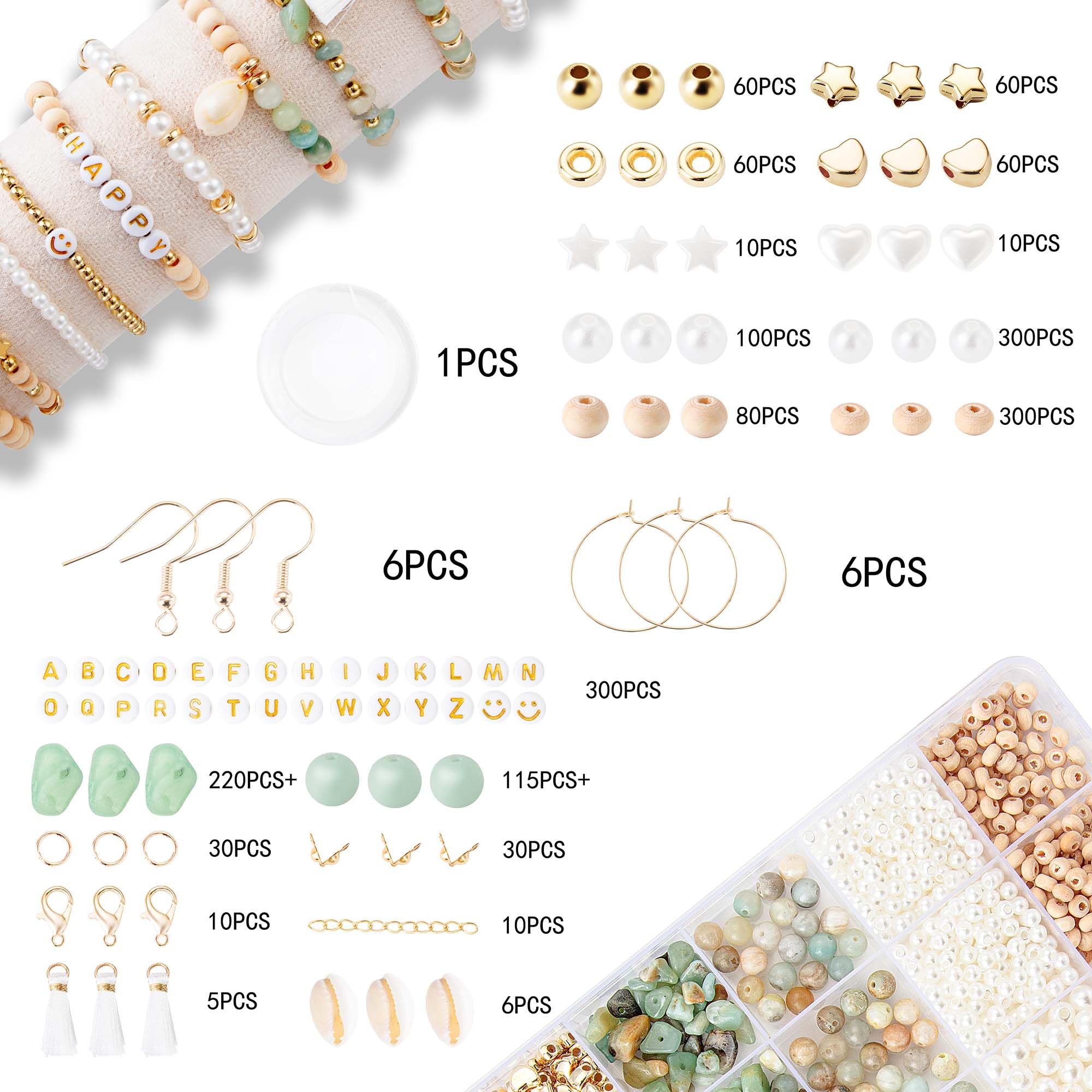 Xylise irregular amazonite beads 5-12mm add unique shapes to DIY jewelry.