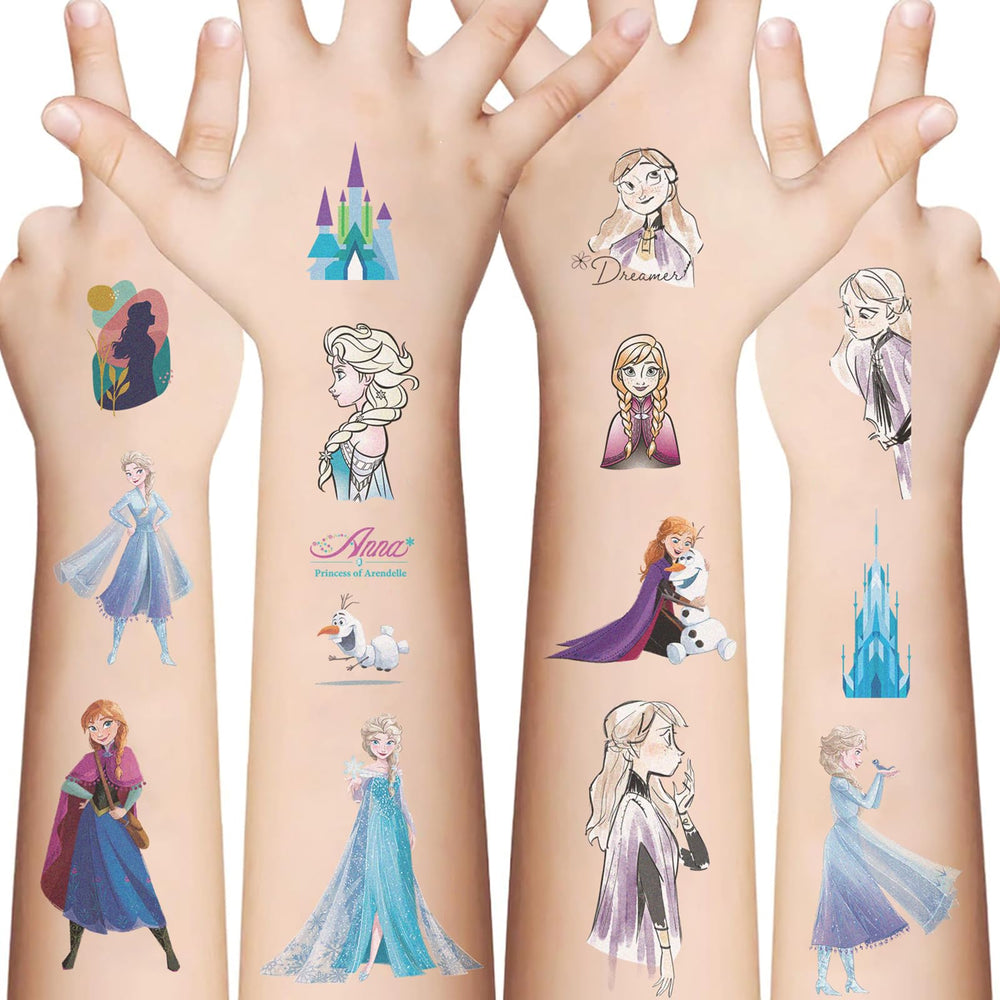 XYLL Disney Princess tattoos sheet for kids' party fun and easy decoration