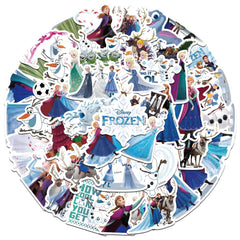 XYLL frozen-princess-stickers-pack on a laptop with a durable waterproof finish