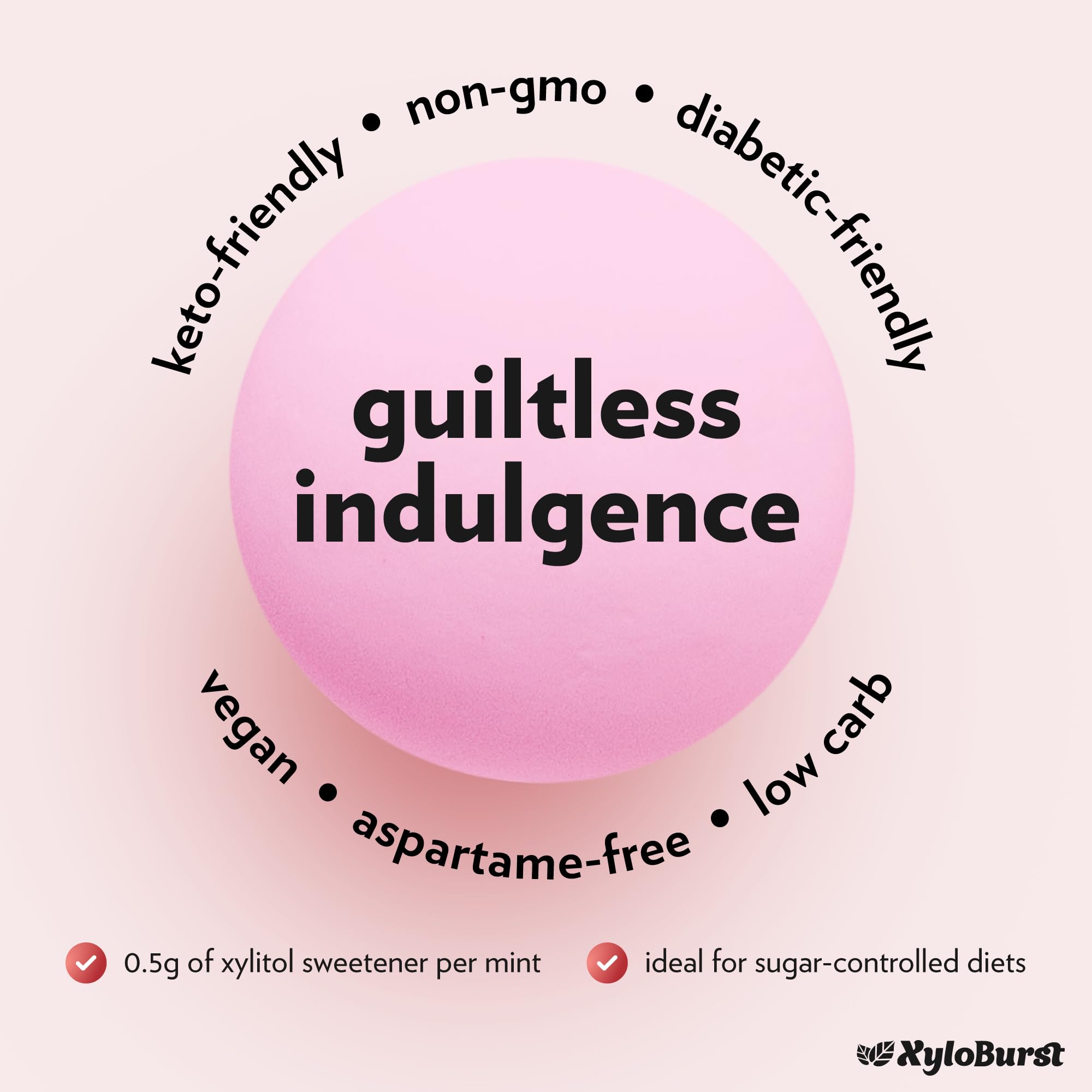 XyloBurst Berry mints dispenser, easy sugar-free snacking on the go.