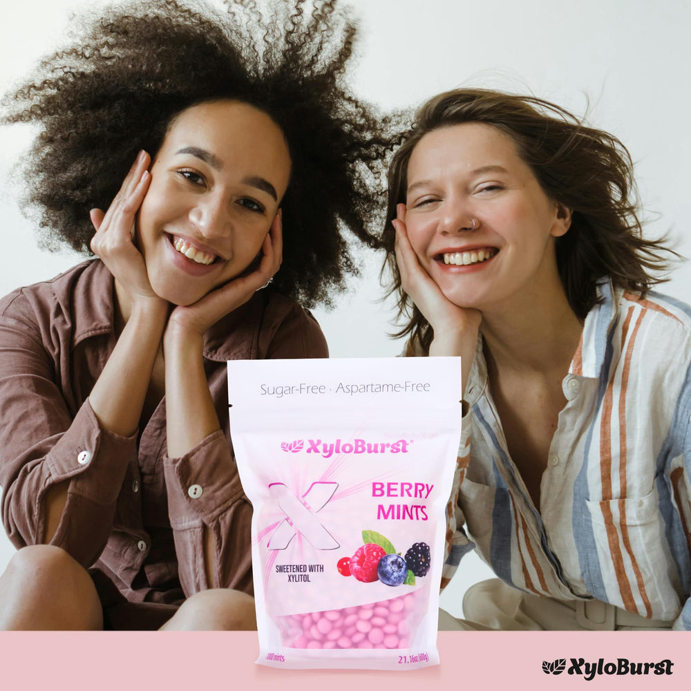 XyloBurst Berry mints display of flavors for versatile, guilt-free treats.