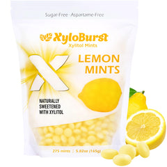 Xyloburst Lemon Mints bag for fresh breath on the go.