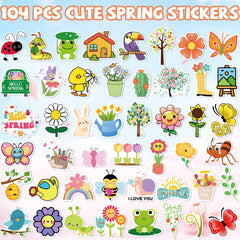 XZENTIRA spring stickers insects bees add playful nature detail to journals and scrapbooks
