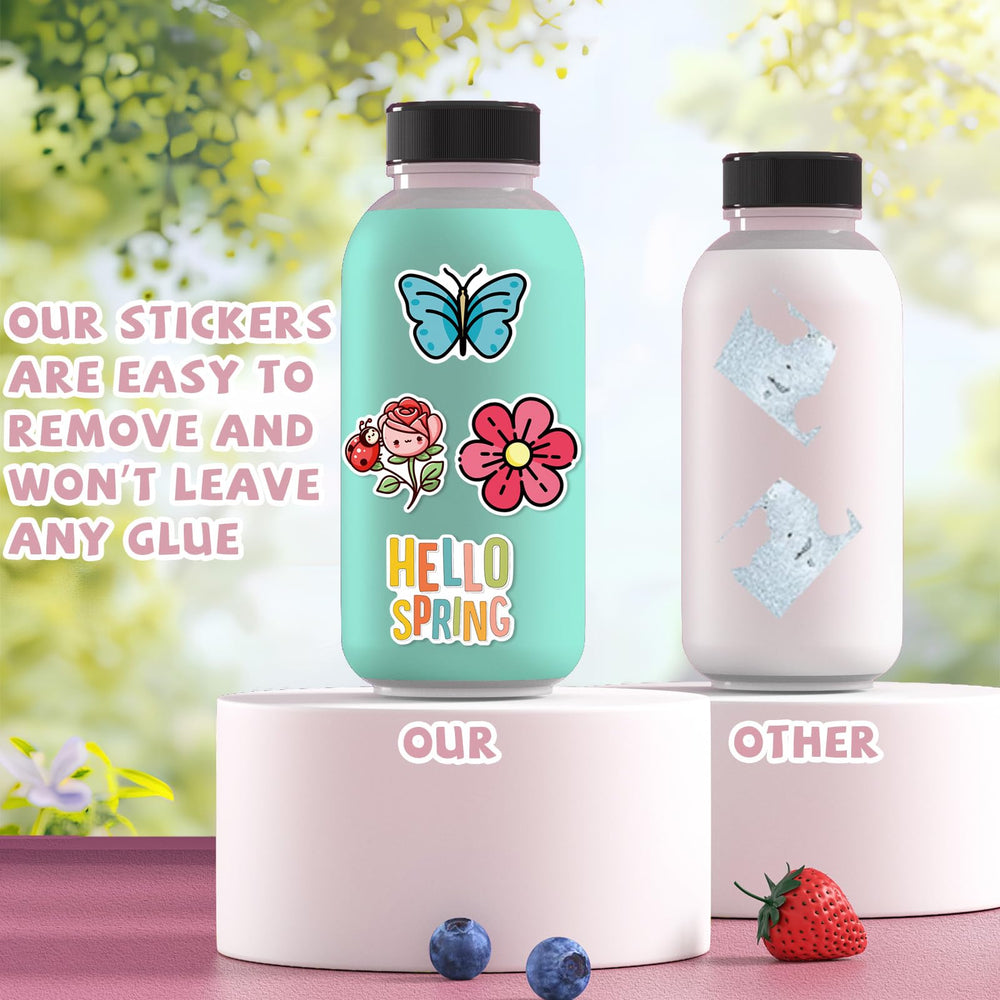 XZENTIRA spring stickers notebook craft decor decorate planners and notebooks with cheerful seasonal accents