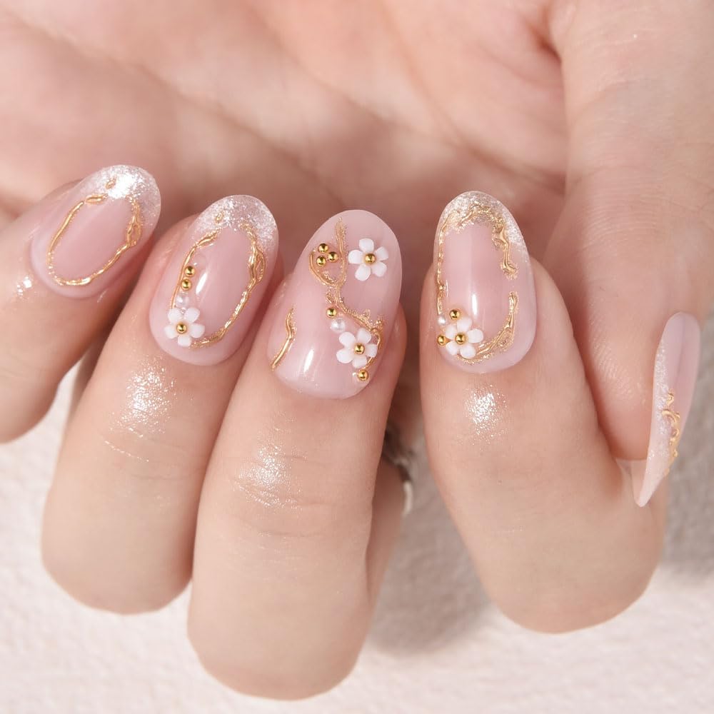 XZMeiLun natural reusable nails pack enabling multiple wears with glue options