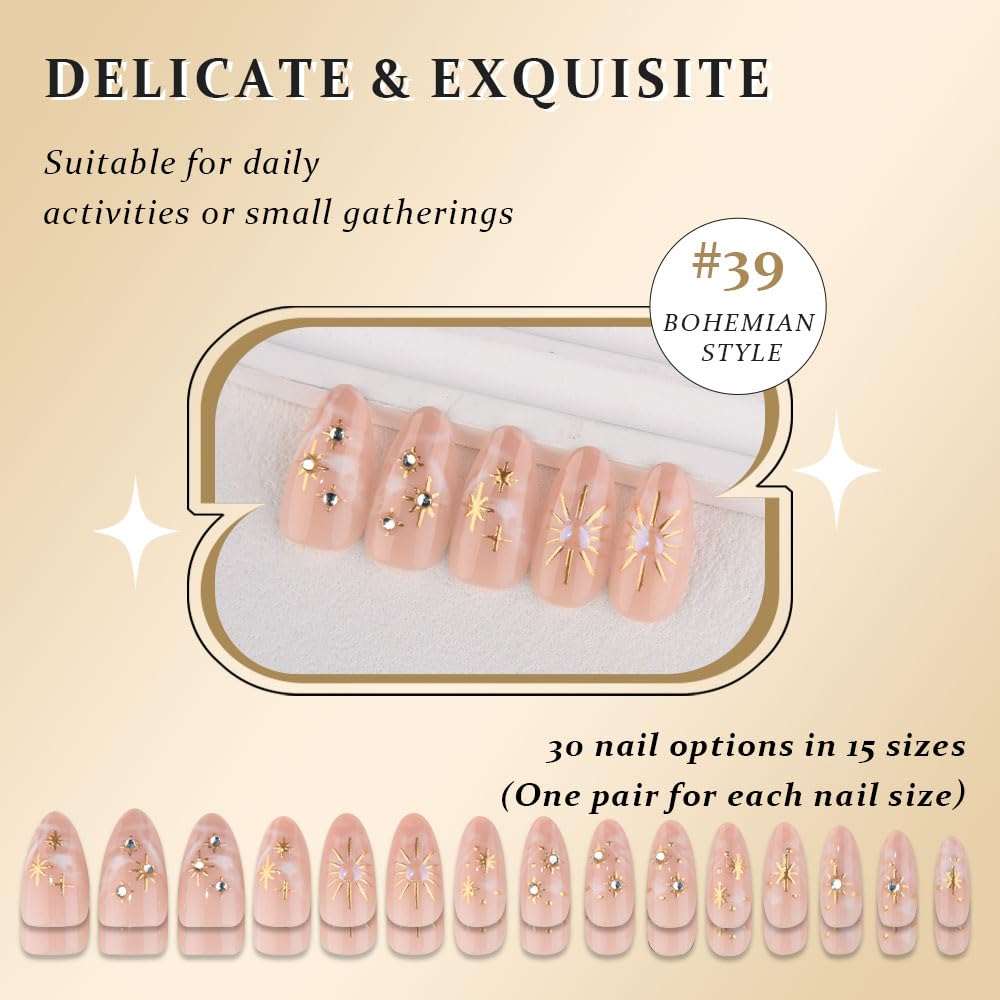 XZMeiLun reusable press-on nails offer gentle removal and reuse