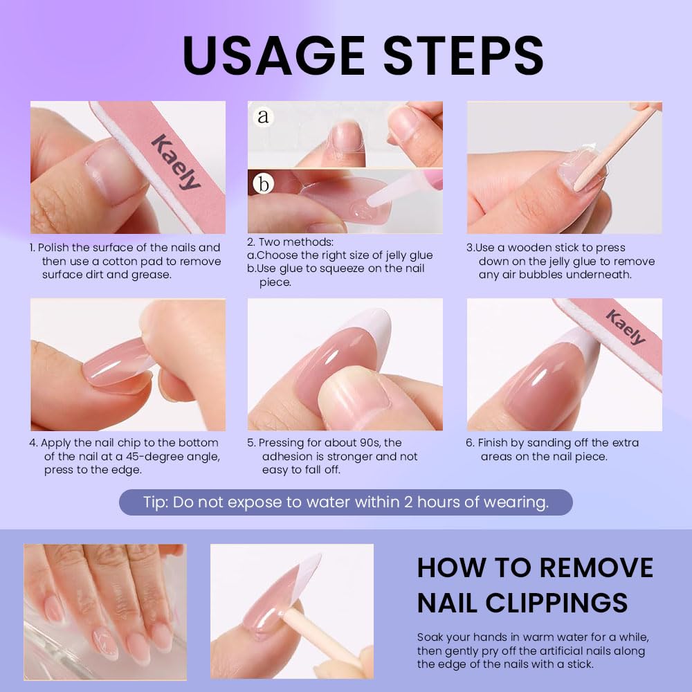 XZMeiLun salon-quality press-on nails ideal for parties and everyday chic