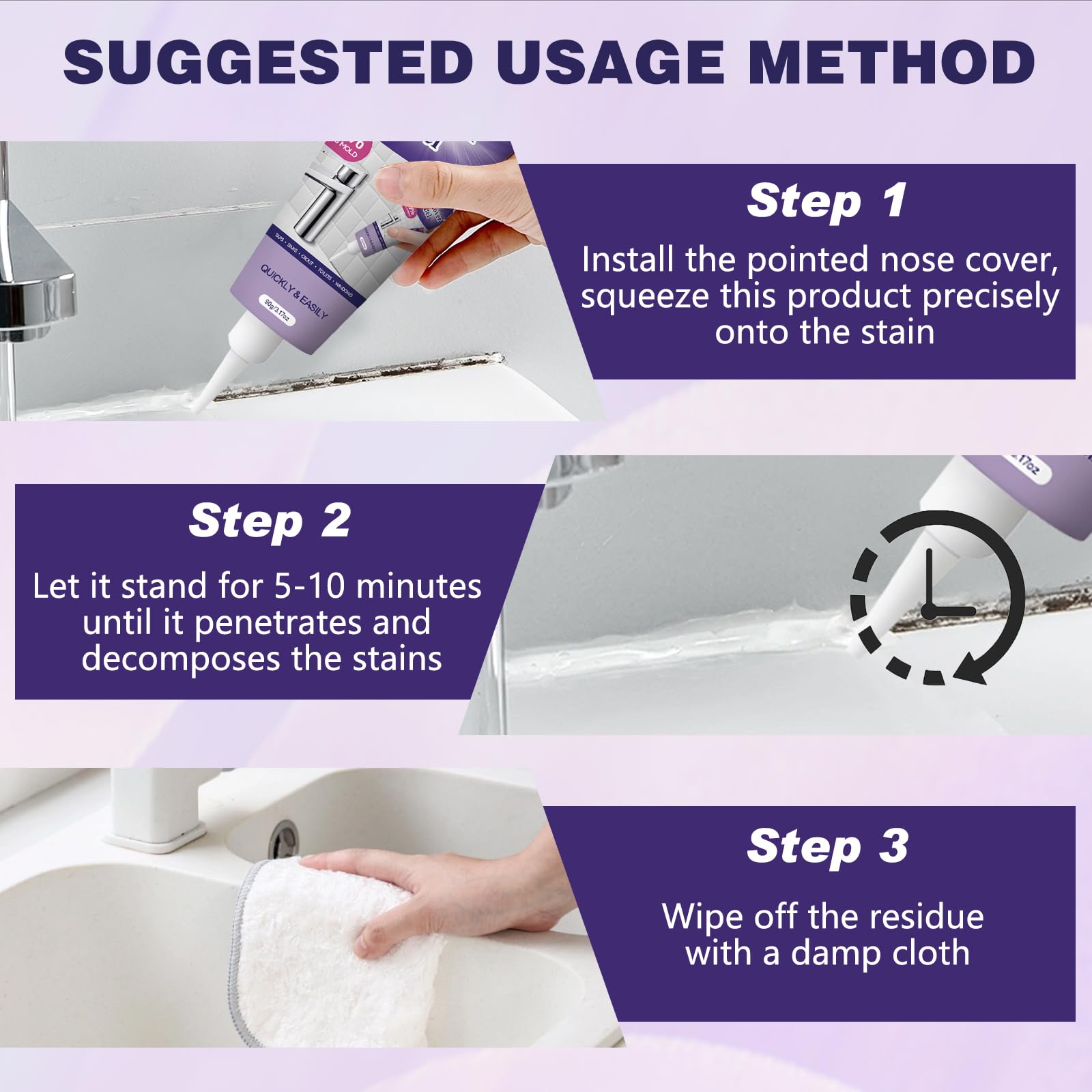 YADUO remover gel targets washing machine seals for cleaner surfaces
