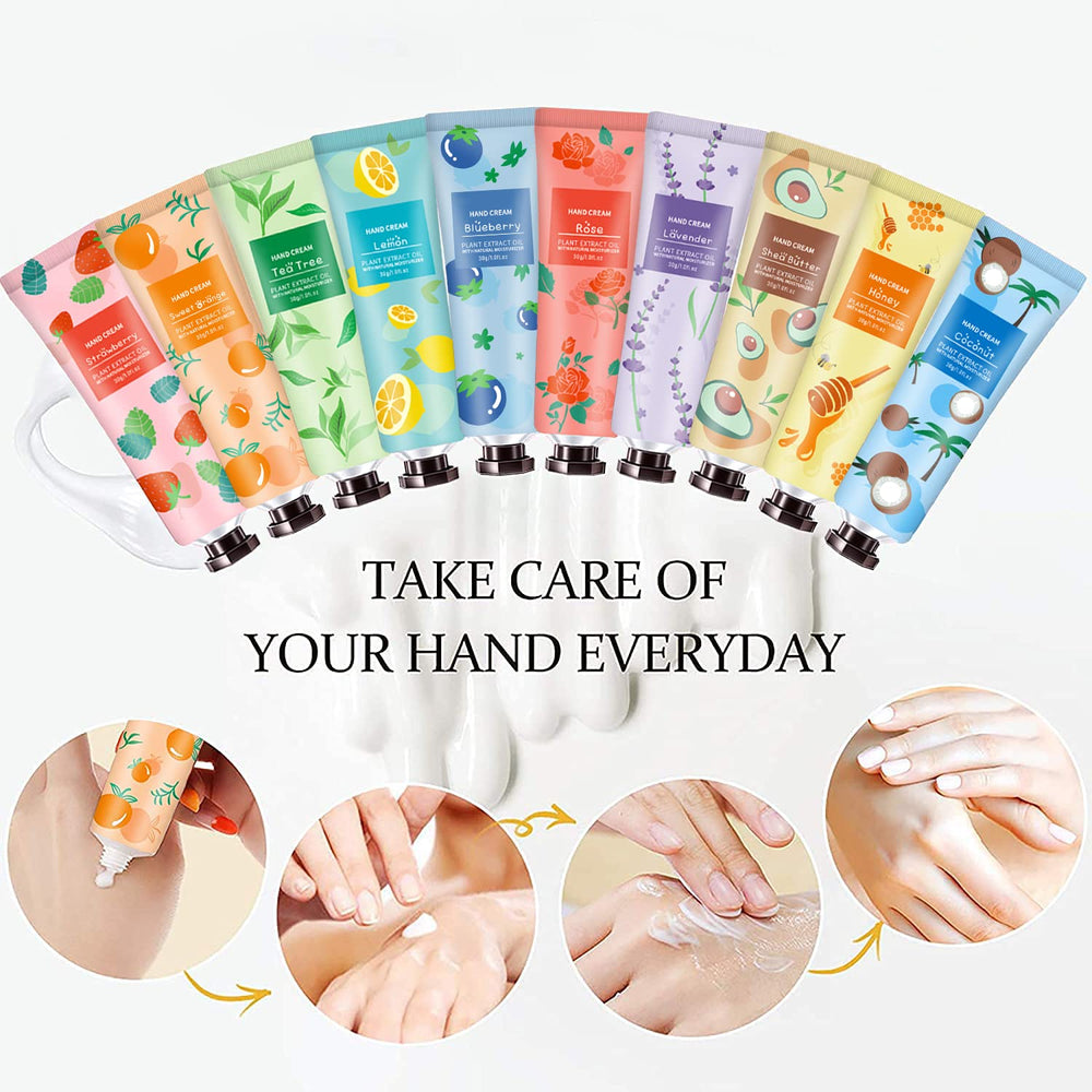 YAERZI blueberry hand cream fragrance blends fruity aroma with rich hydration.