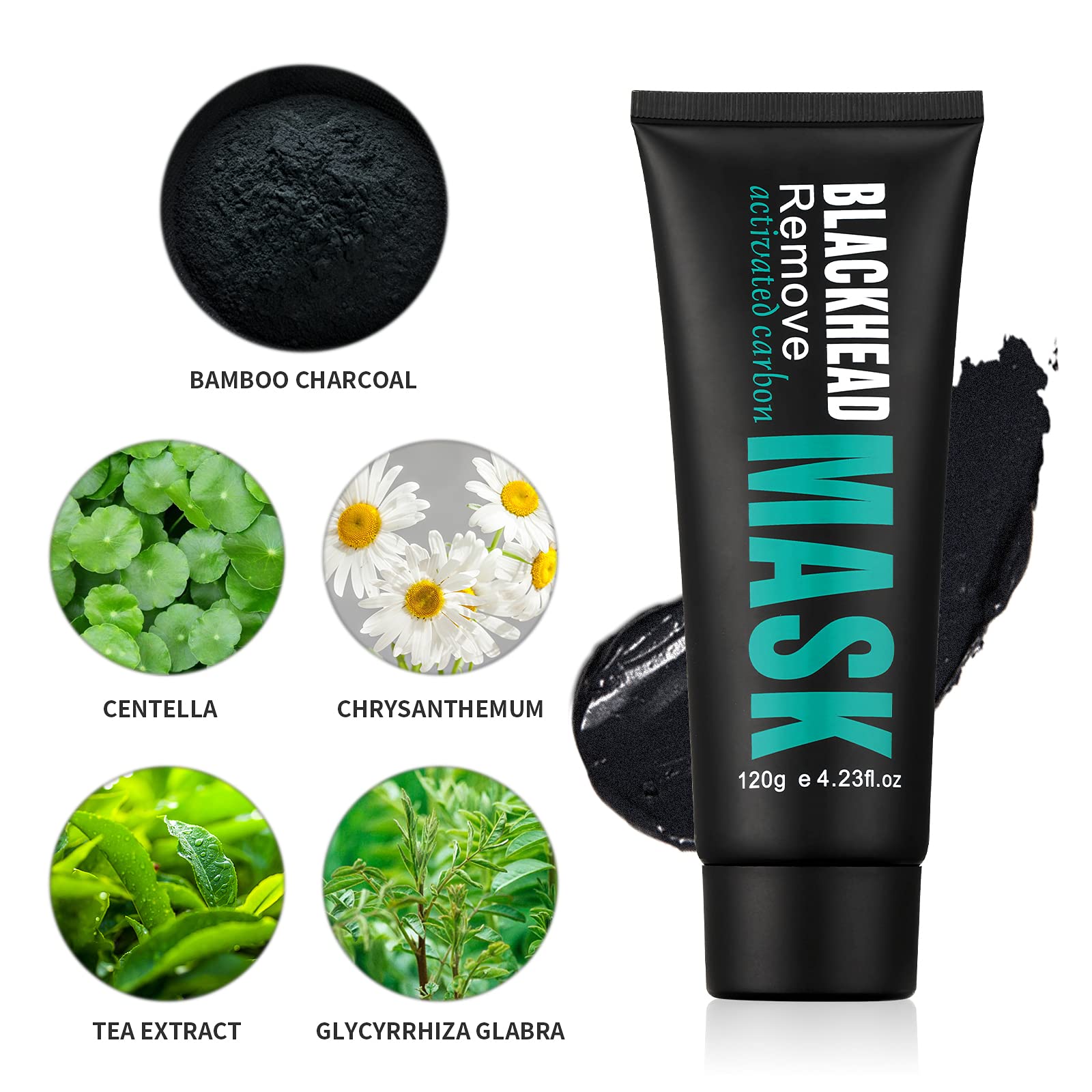 YAFUSIPE charcoal mask suitable for oily skin to balance shine.
