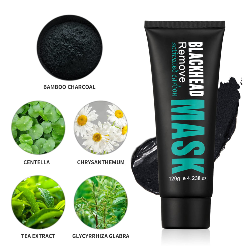 YAFUSIPE charcoal mask suitable for oily skin to balance shine.