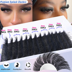 Yaiseiko premium 150D wispy fibers for a natural, soft lash look.