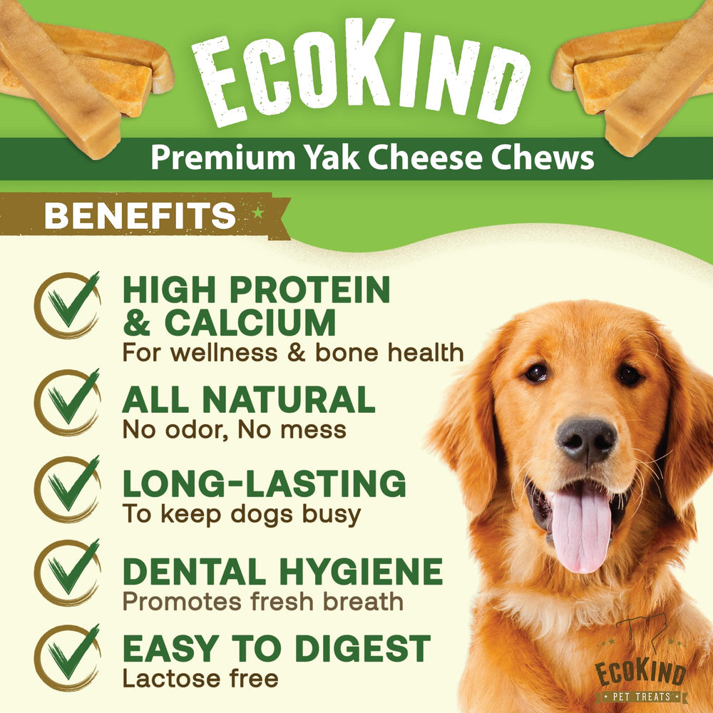 Yak chews for large breeds close-up, durable texture and protein-rich treat.