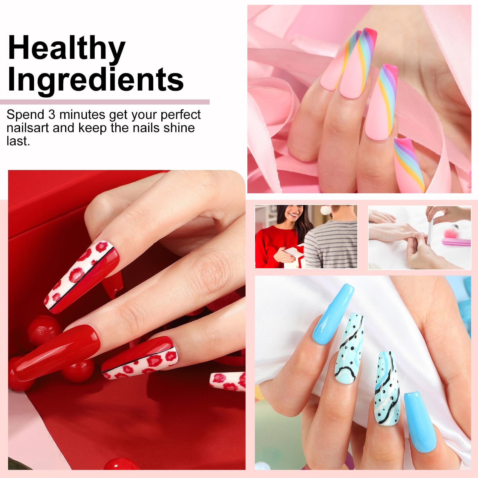 YALSYNY all-in-one kit for salon-style nails at home.