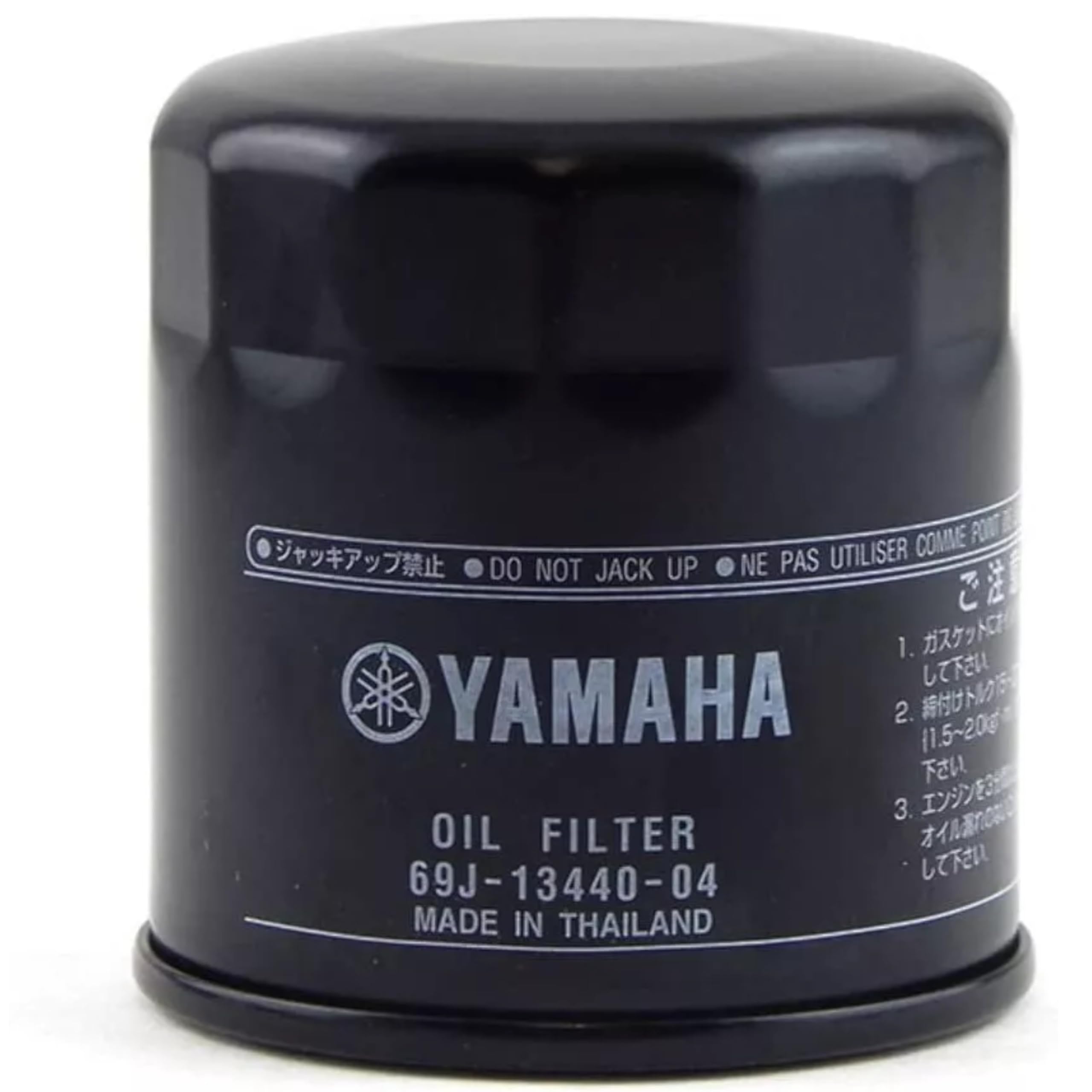 Yamaha oil filter 69J-13440-04-00 front view for reliable engine protection.