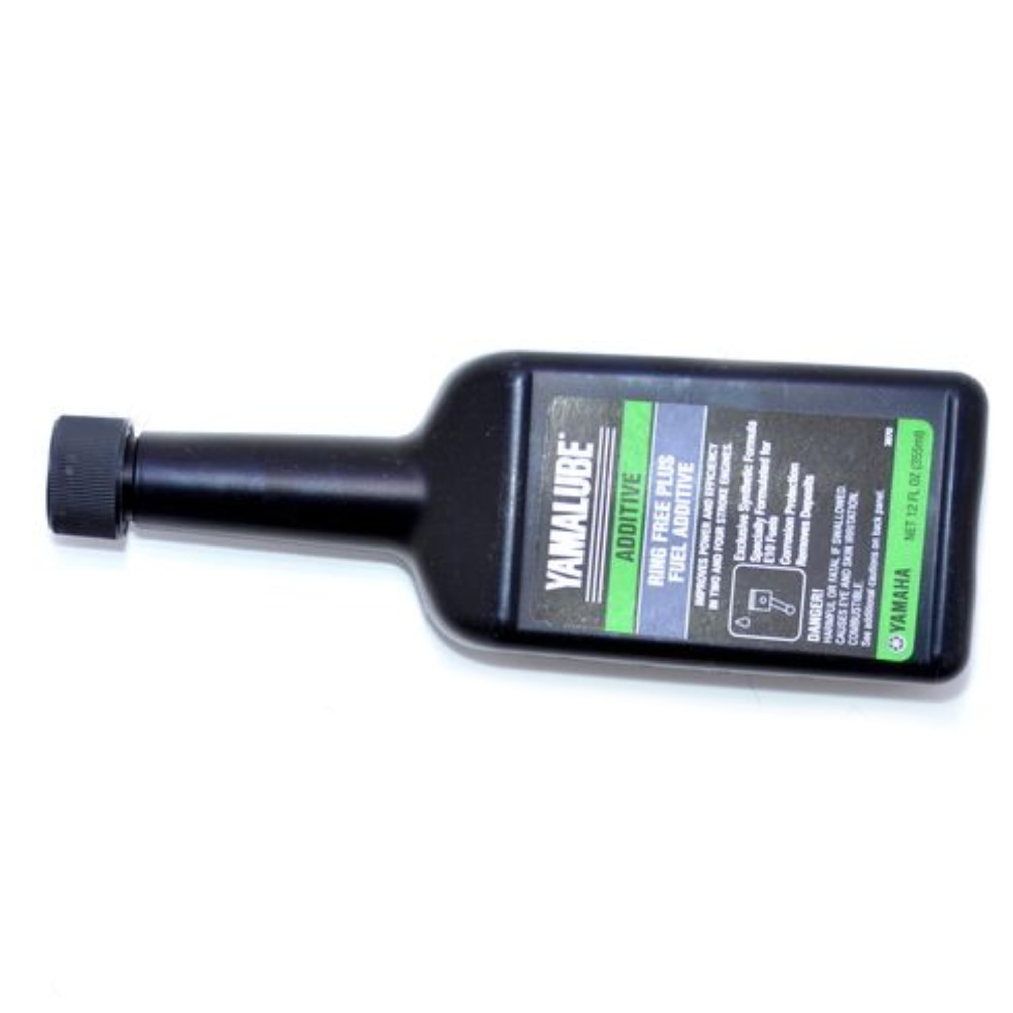Close-up of Ring Free Plus label highlighting stabilizer and corrosion protection.