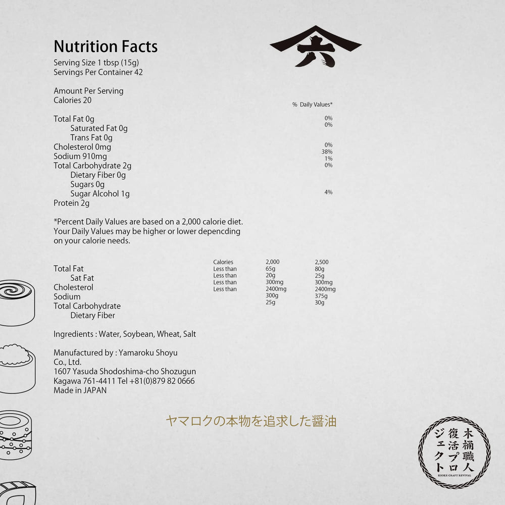 Close-up of Yamaroku Tsurubishio label and aging detail