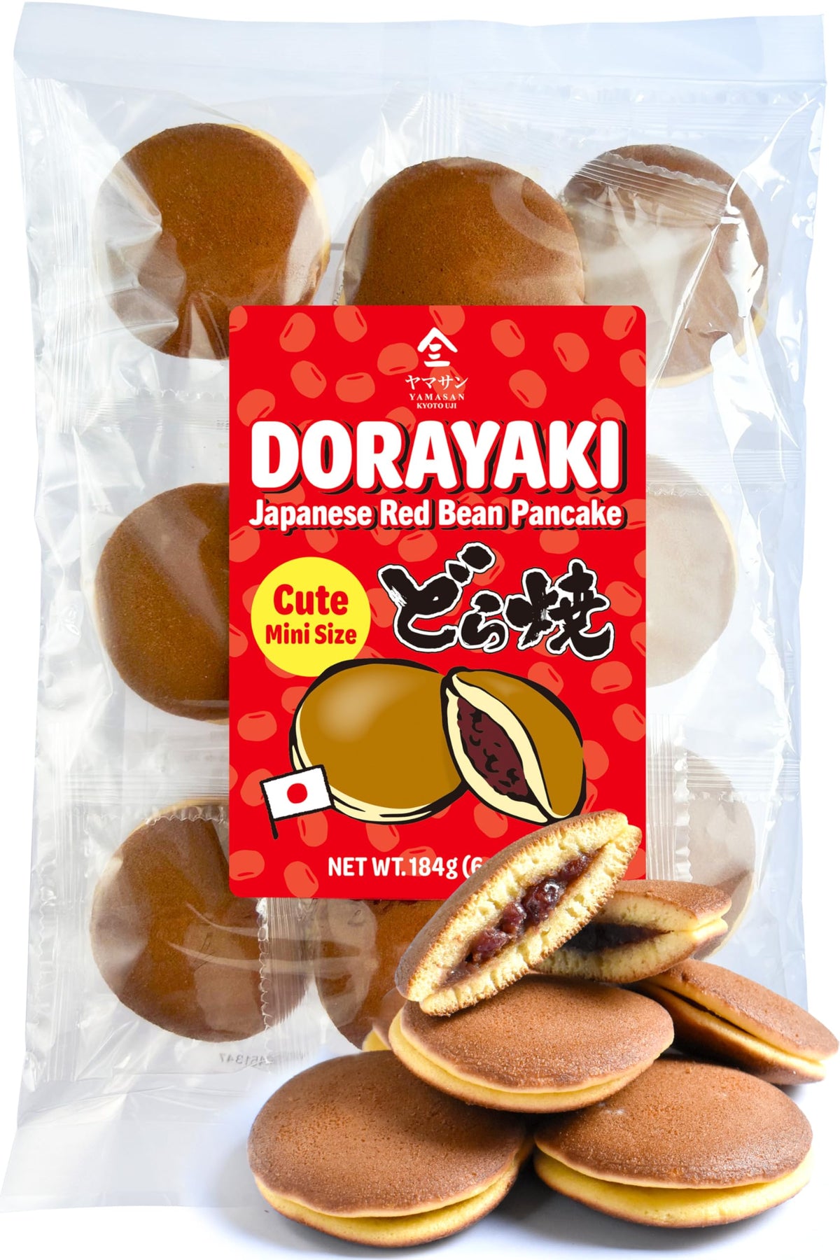 YAMASAN KYOTO UJI dorma? dorayaki soft pancake close-up for a tender, snackable bite.
