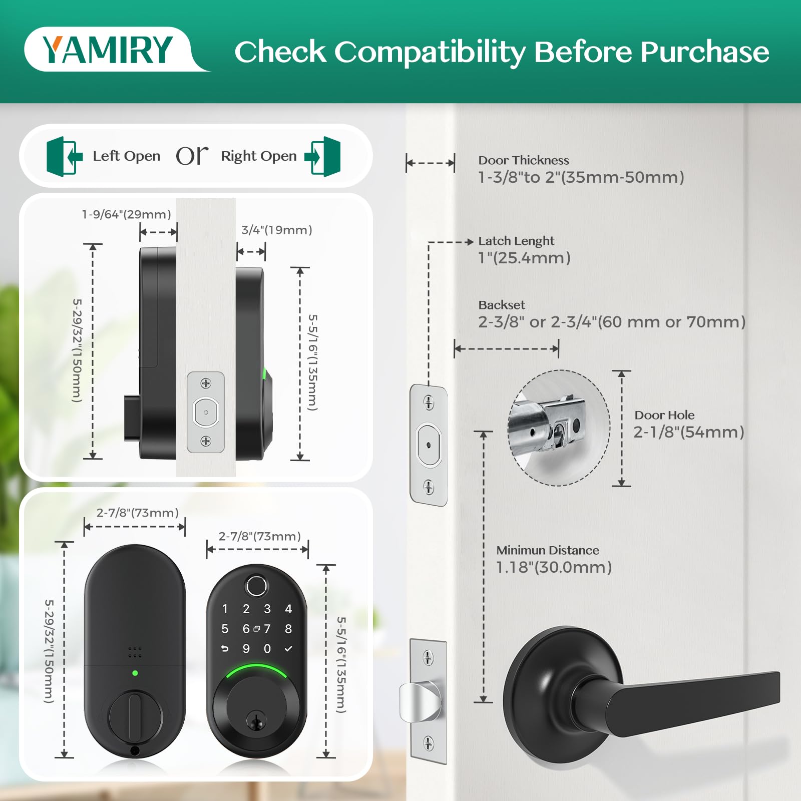 Yamiry IP66 weatherproof lock endures harsh conditions for reliable outdoor use.