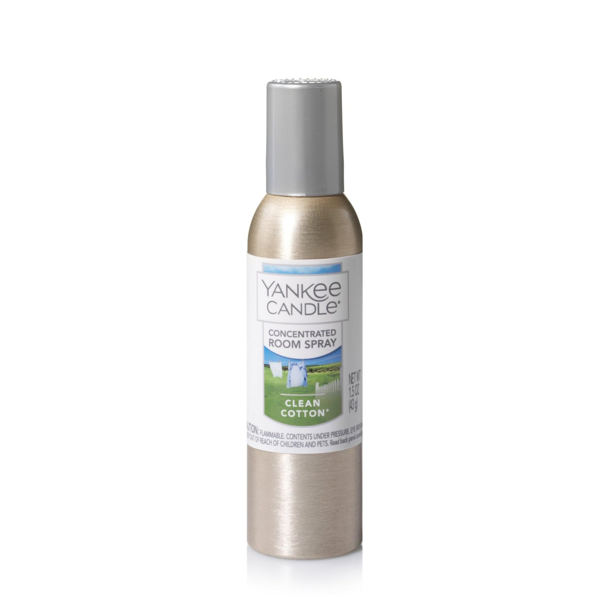 Yankee Candle Clean Cotton mist for immediate fragrance when sprayed.