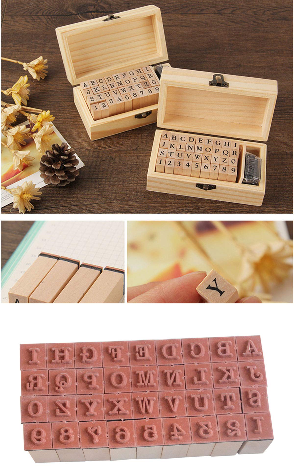 Yansanido wood rubber stamps deliver tactile, crisp impressions