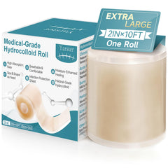 Yarster hydrocolloid roll closeup shows skin-friendly, latex-free design.