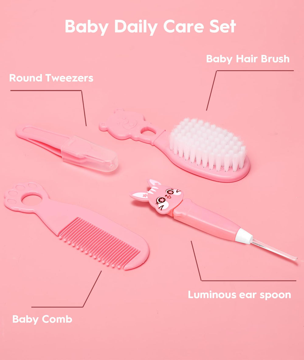 YASEW soft-bristle hair brush gently cares for newborn scalp.