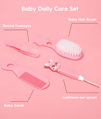 YASEW soft-bristle hair brush gently cares for newborn scalp.
