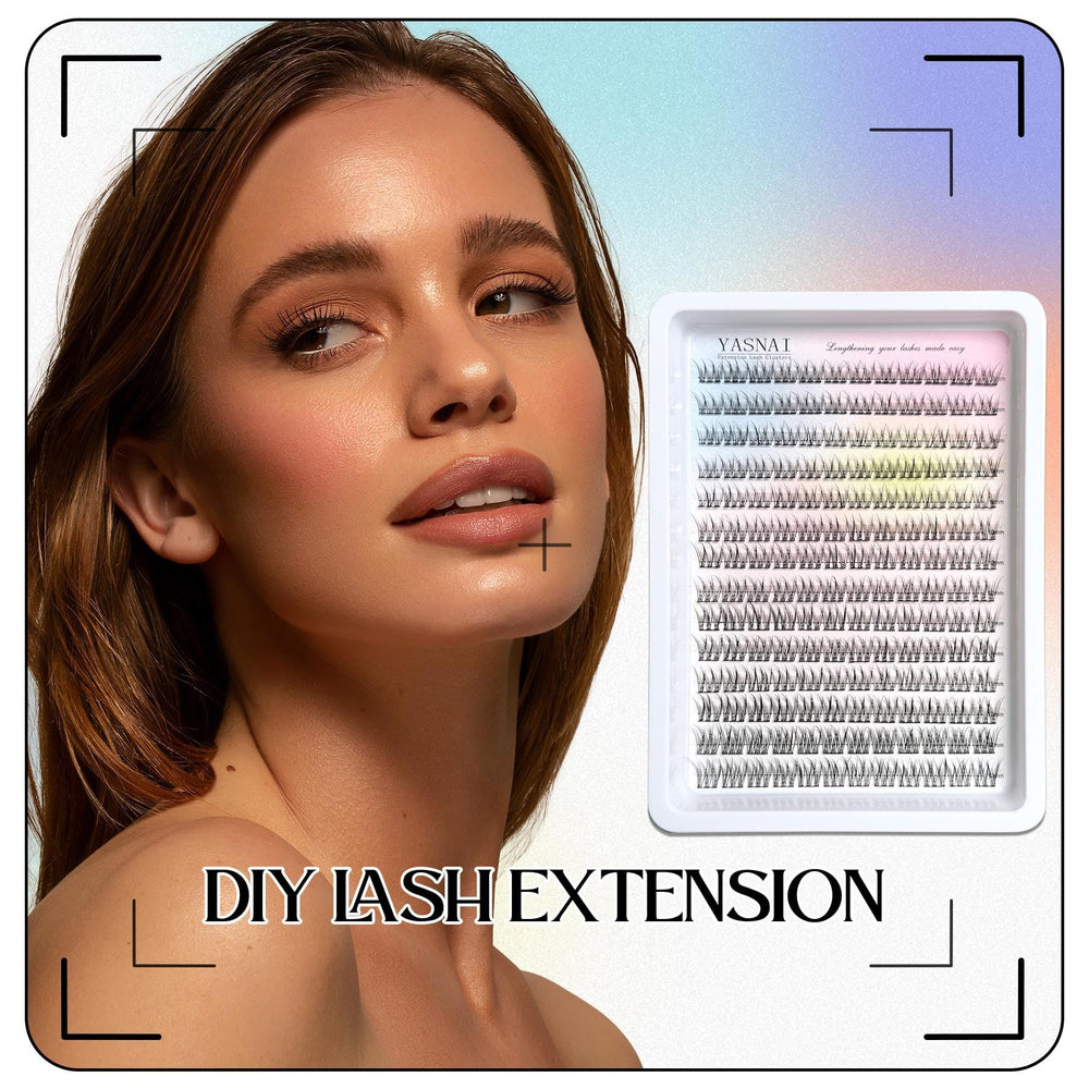 YASNAI lash clusters 10mm-36pieces provide noticeable yet natural boost to lashes.