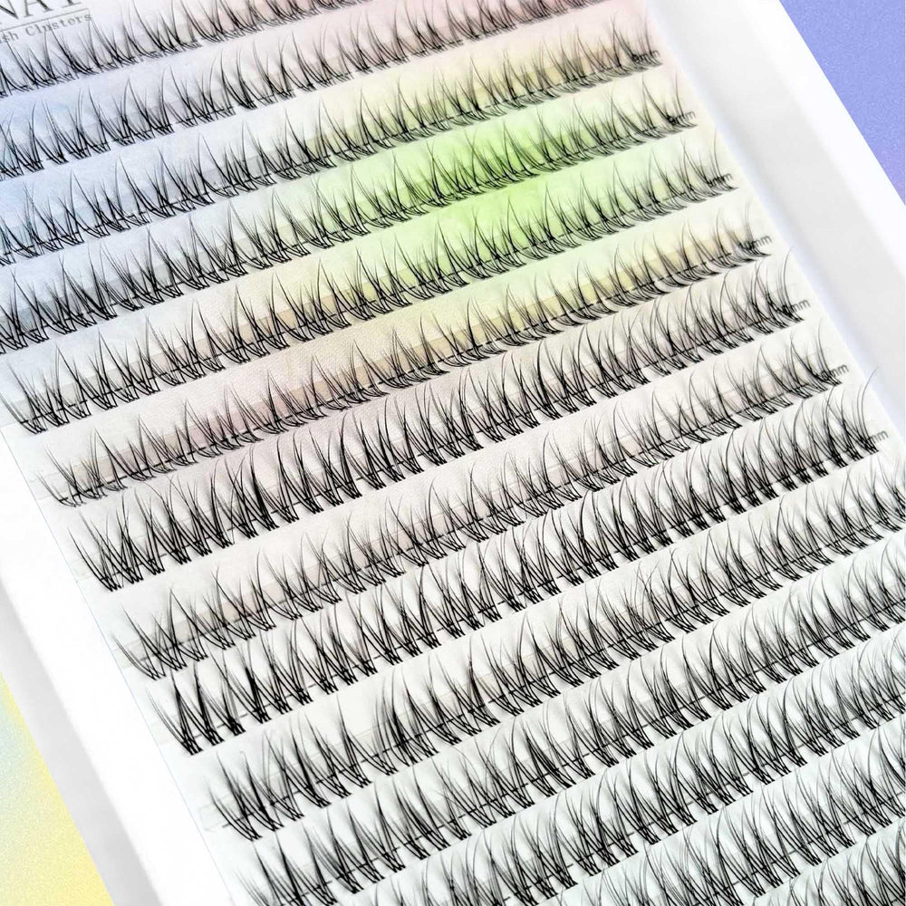 YASNAI lash clusters 9mm-36pieces add gentle length and fullness for everyday wear.