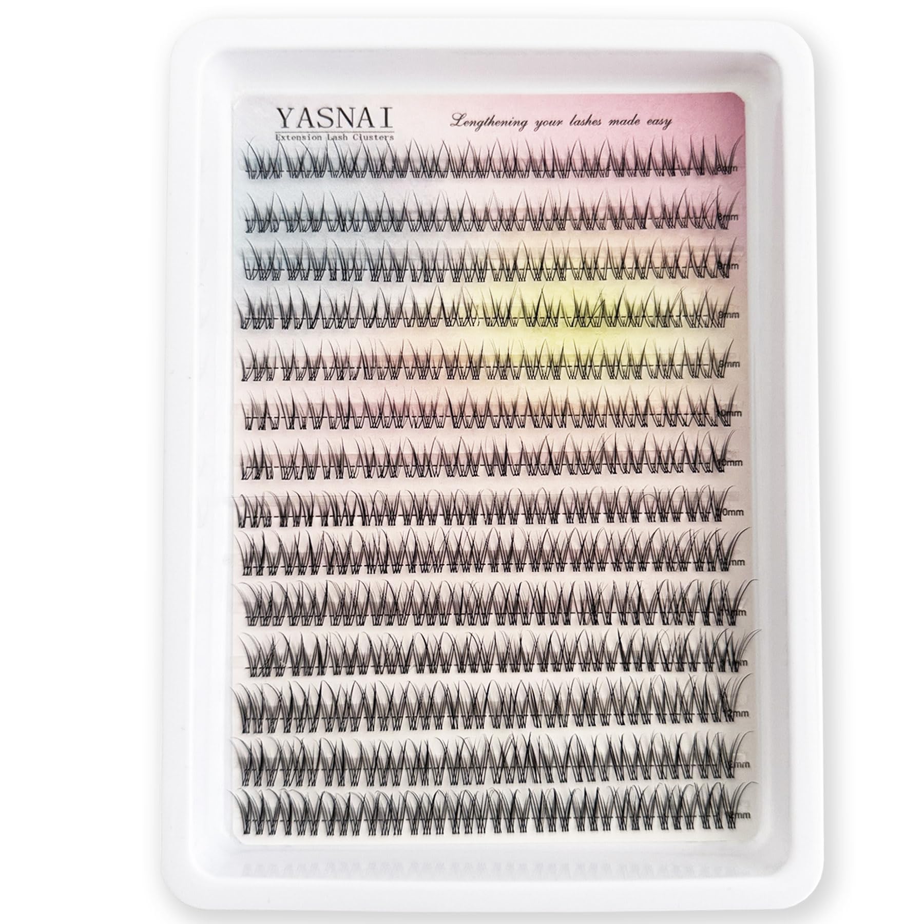 YASNAI lash clusters reusable after gentle removal with water for eco-friendly use.