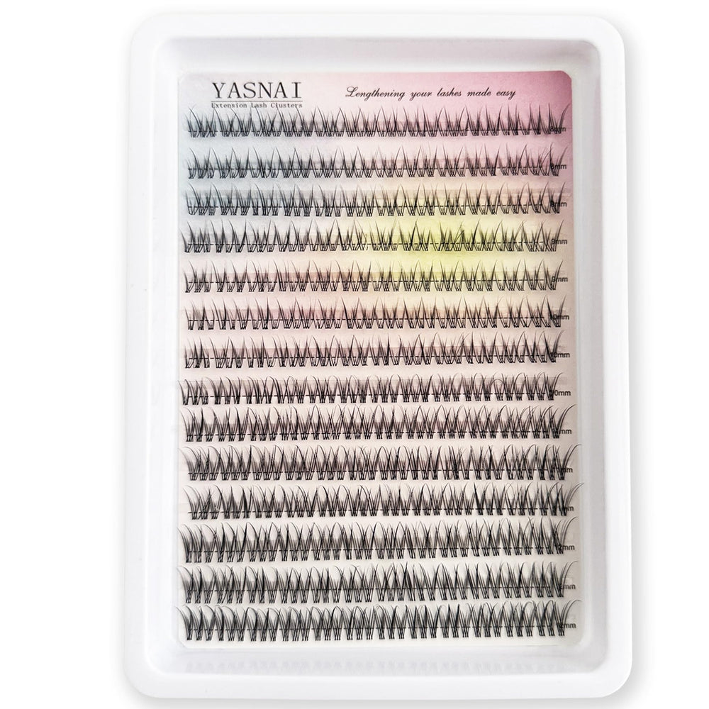 YASNAI lash clusters reusable after gentle removal with water for eco-friendly use.