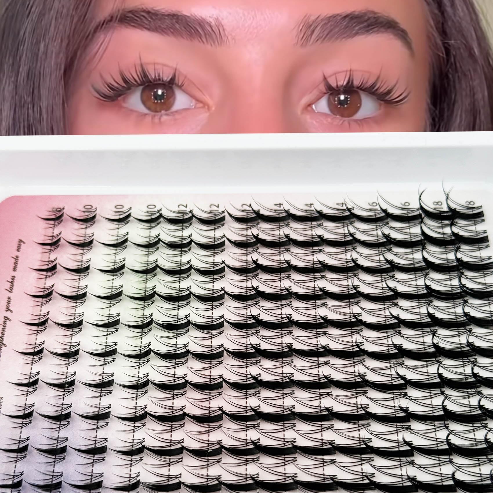 YASNAI Ultra-thin Clear Lash Band ensures seamless attachment and natural look.