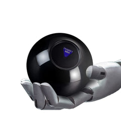 Yassk Mystic 8 Ball displaying floating answers for playful entertainment
