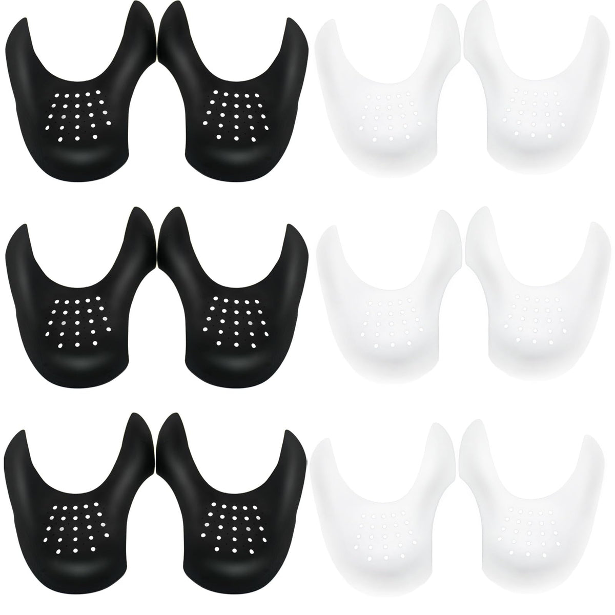 YAUNLEL crease protectors black pack front view prevent creases and preserve shape.
