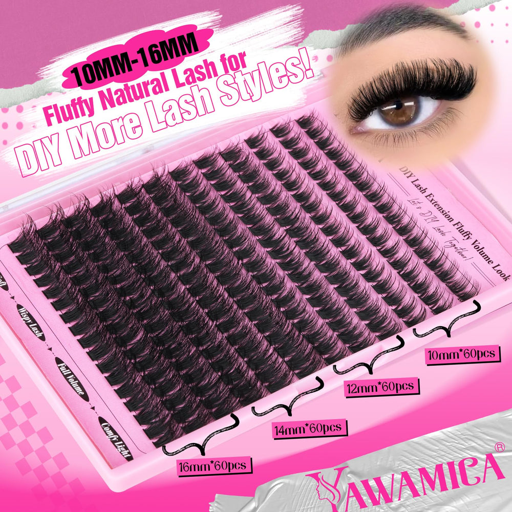 Yawamica diy lash extension at home makes beginners confident.
